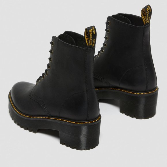 Dr. Martens SHRIVER HI WOMEN'S WYOMING LEATHER HEELED BOOTS - Picture 15 of 16
